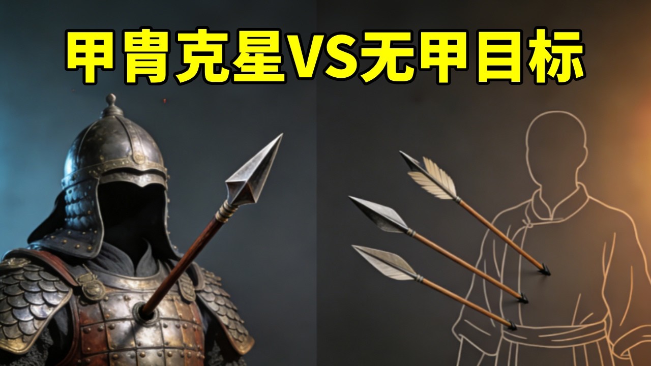中国甲胄与箭矢：破甲箭并非万能，无甲目标另有应对