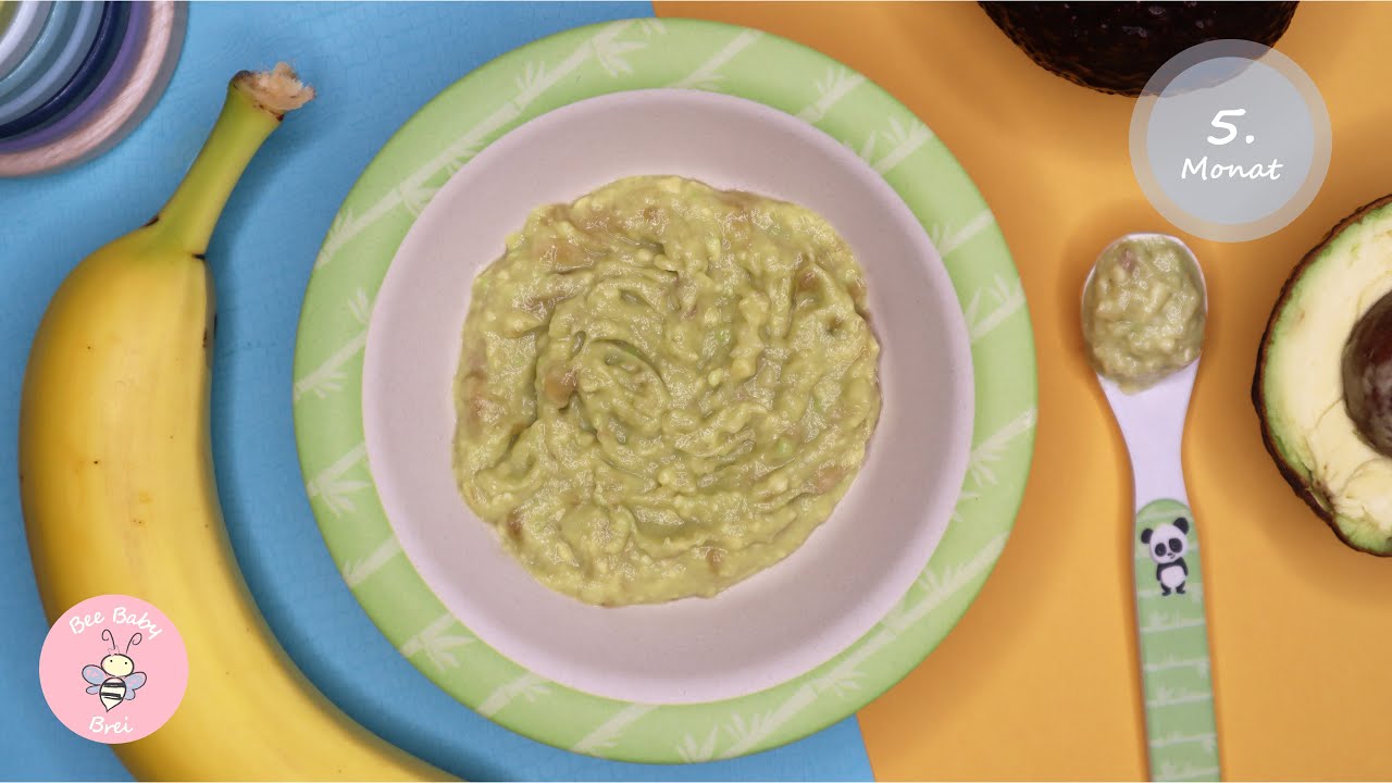 Avocado Banane Brei | Babybrei selber machen (Obstbrei)