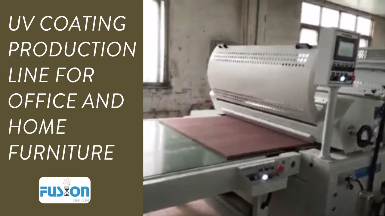 uv coating production line for office and home furniture