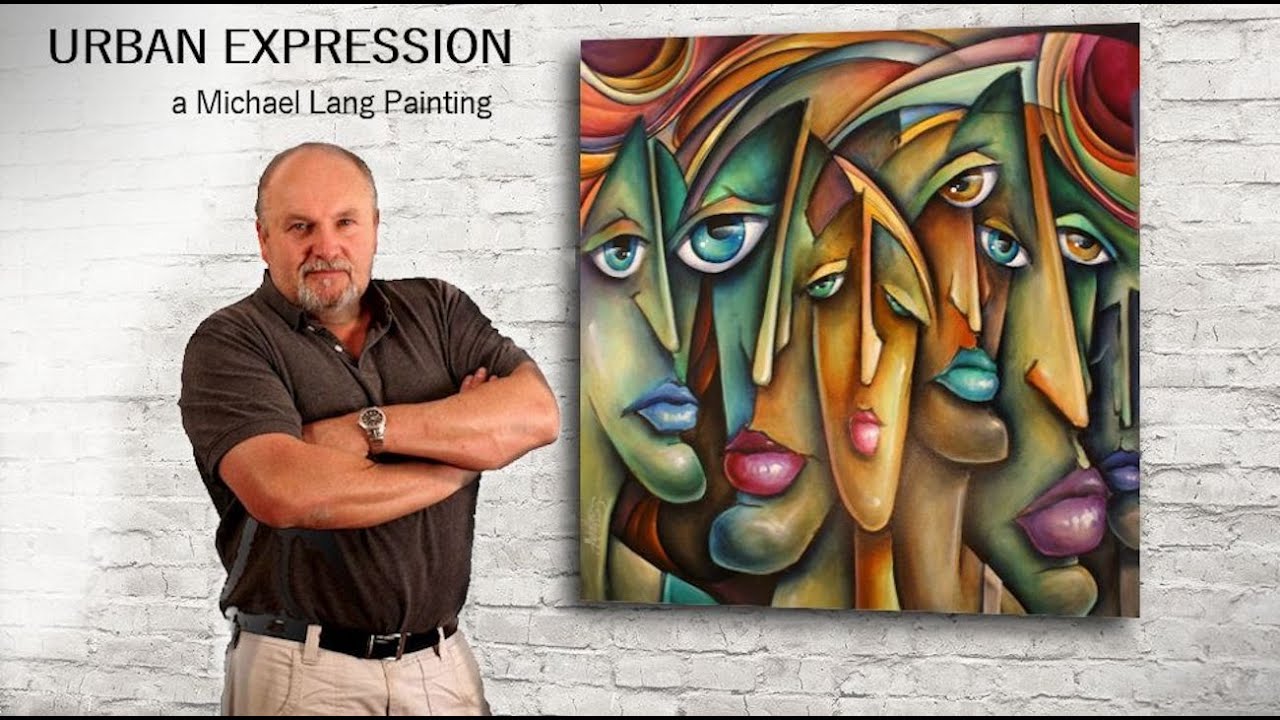 Michael Lang Urban Expressions painting, how to, blending, shading, color