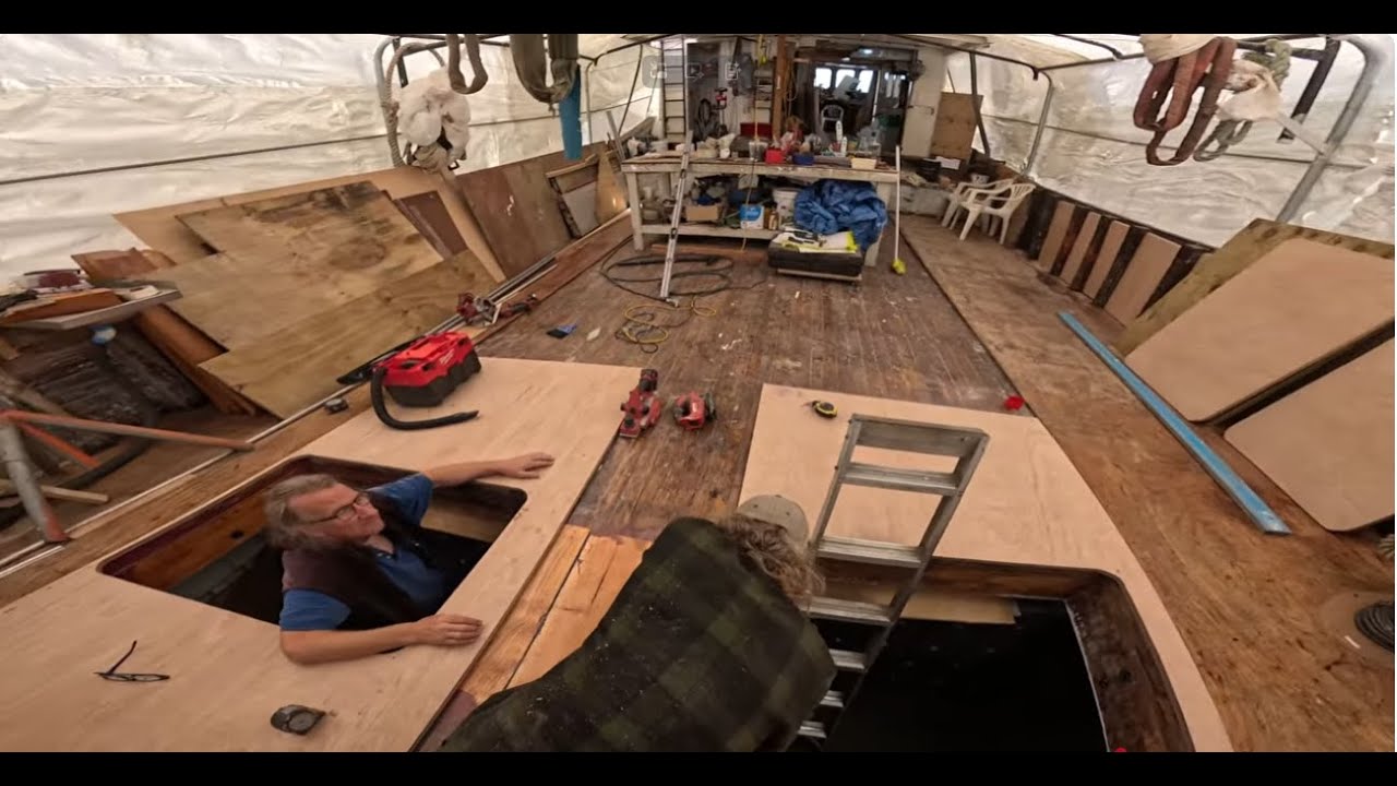 Подготовка к установке палубных люков