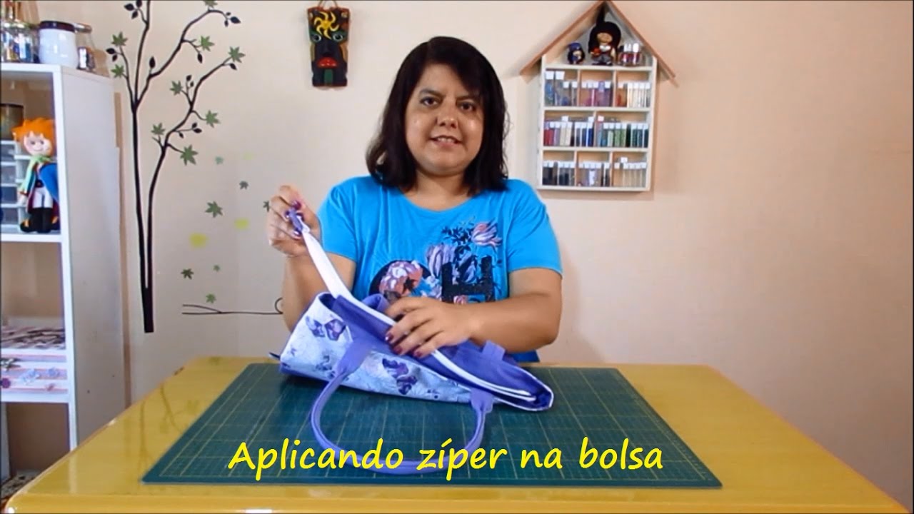 Como aplicar o zíper  em bolsas de forma fácil