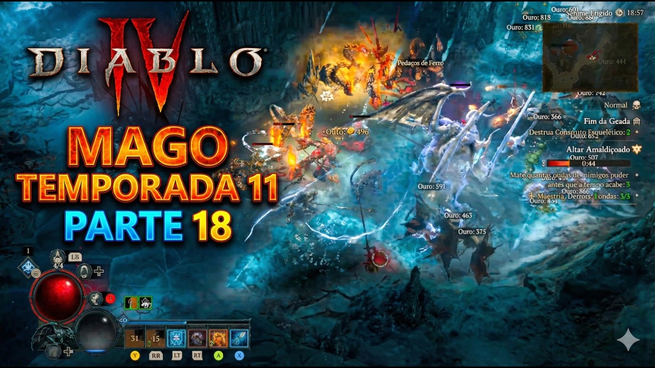 NINGUÉM SOBREVIVE! Mago Limpando as Masmorras de Kor Dragan - Diablo IV S11 💀