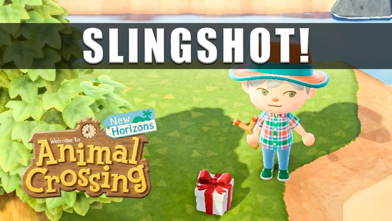 Animal Crossing New Horizons slingshot - How to get the slingshot to shoot down balloons