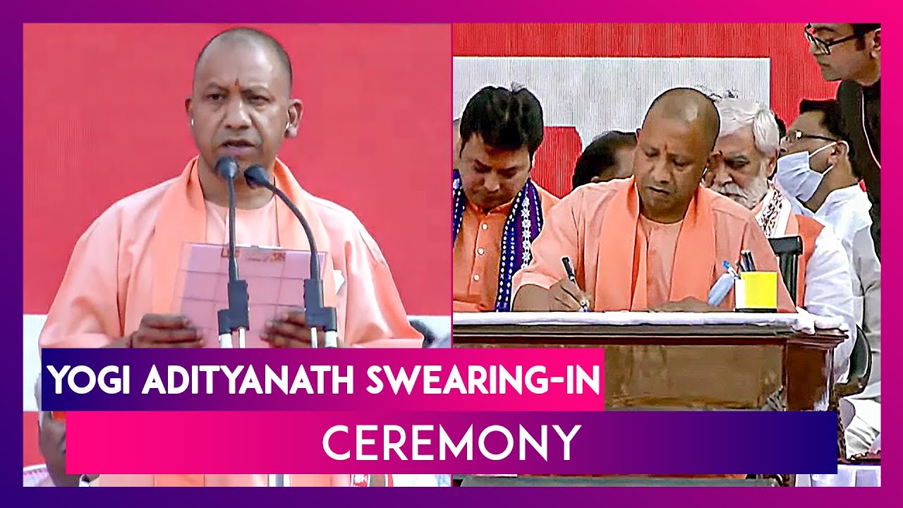 Yogi Adityanath Swearing-In: The BJP Leader Takes Oath As The Chief Minister Of Uttar Pradesh