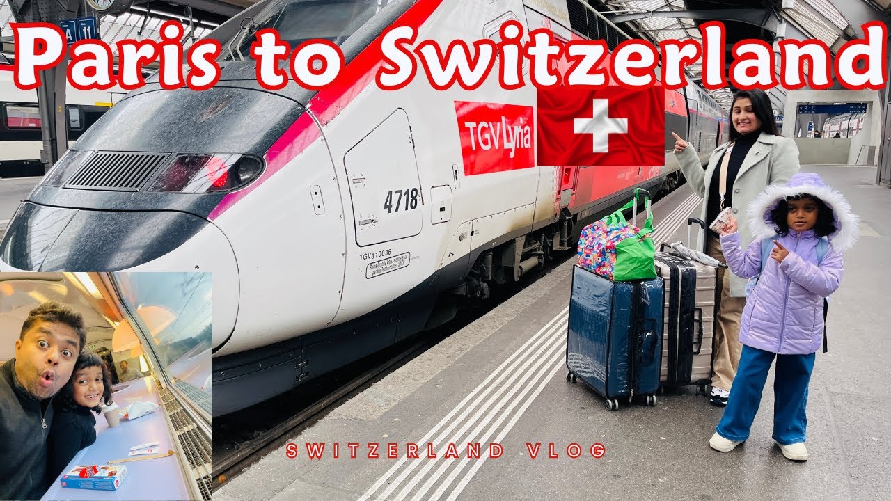 PARIS TO INTERLAKEN TRAIN JOURNEY |ROOM TOUR IN INTERLAKEN||  #switzerland #switzerlandvlog #travel