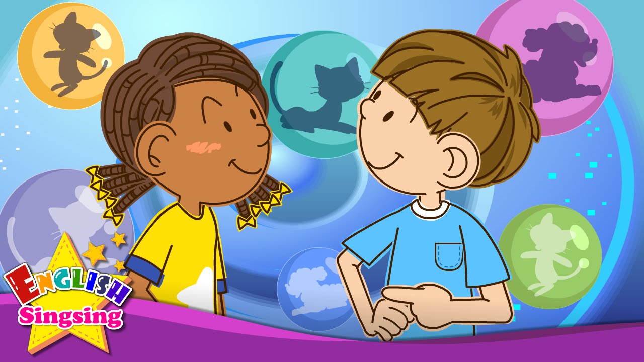 Do you have pets? I have a dog. (Pet song) - English education song for Kids - Let's sing loudly