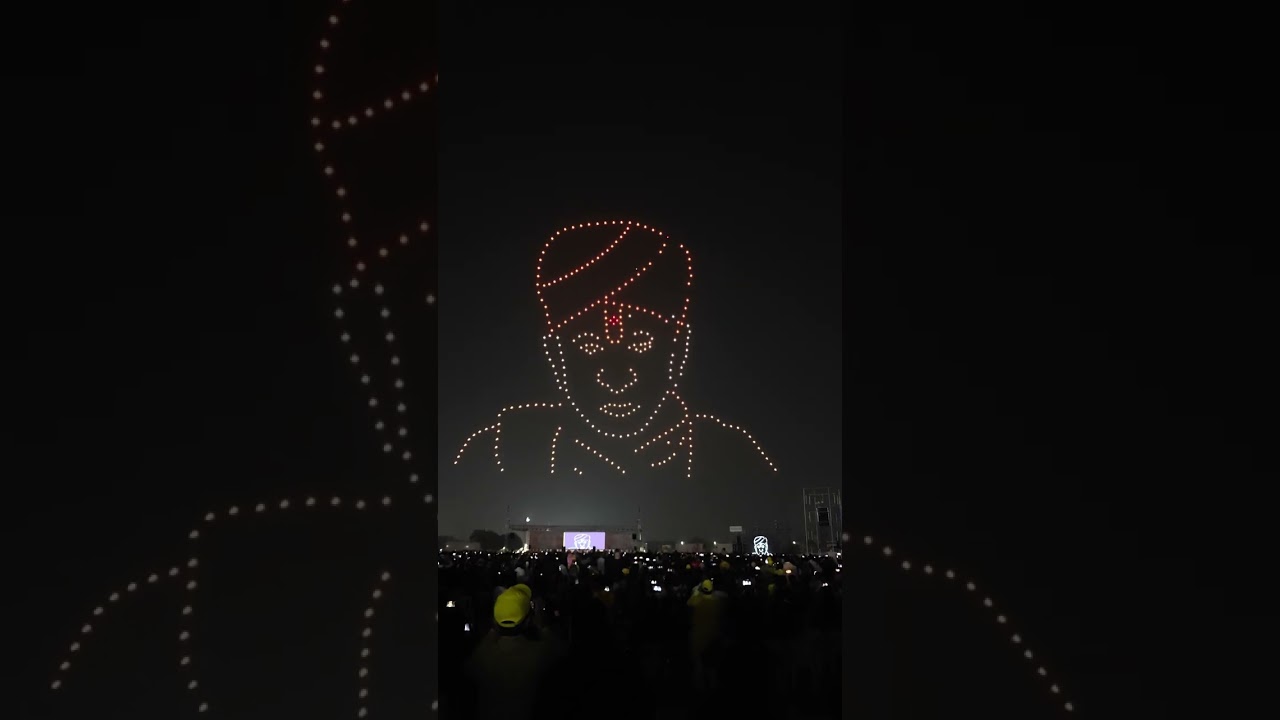 Bhavnagar first drone show Javahar medan #bhavnagar #bhavnagarrains #bhavnagarmatam 