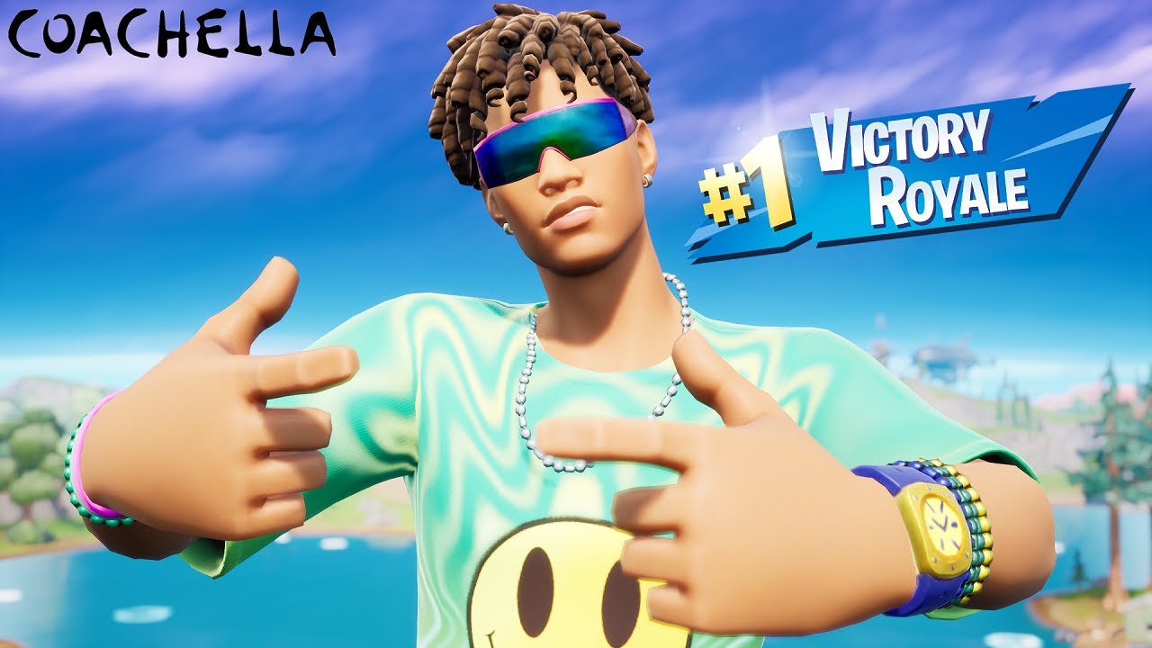 Victoria con la skin ALTO Fortnite x Coachella