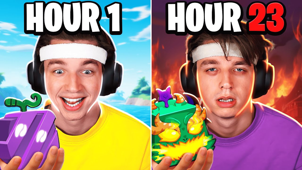 I Spent 24 HOURS in Blox Fruits...