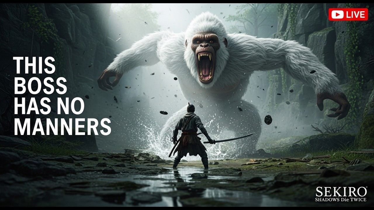 THIS BOSS HAS NO MANNERS 😭 | Guardian Ape | Sekiro LIVE
