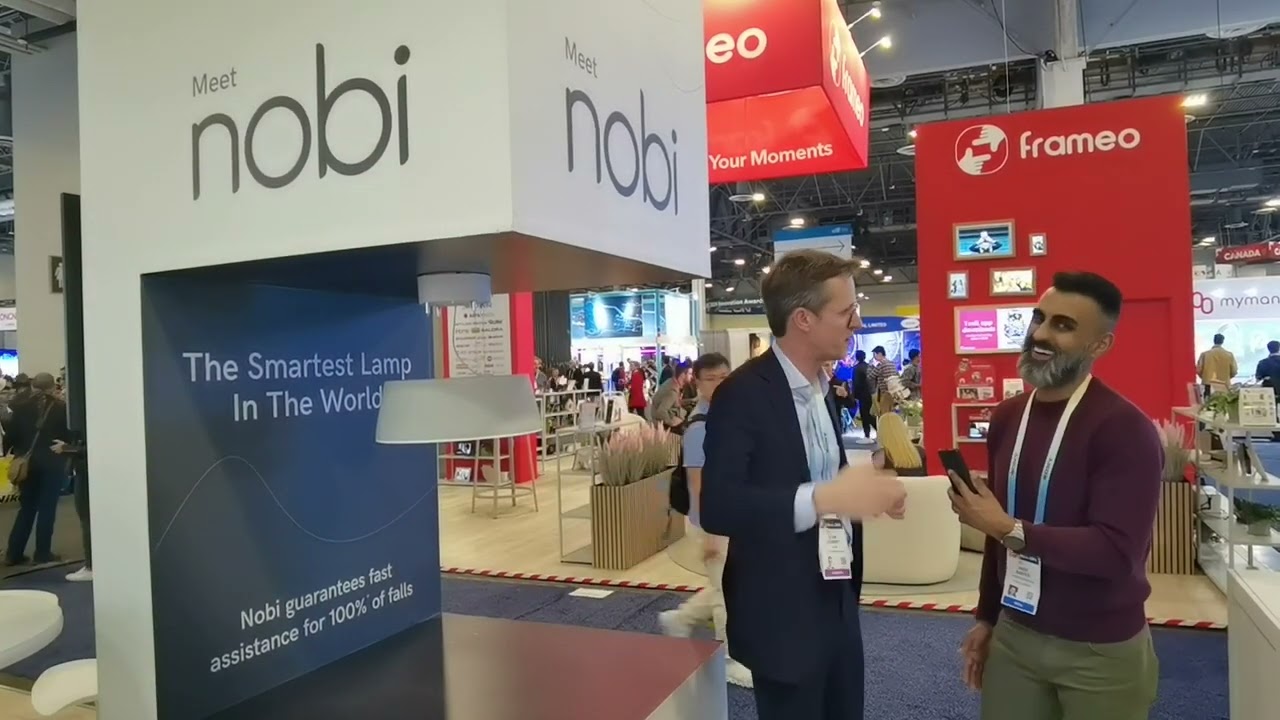 Nobi Shows Off Fall Detecting Smart Lamp for the Elderly at CES 2024