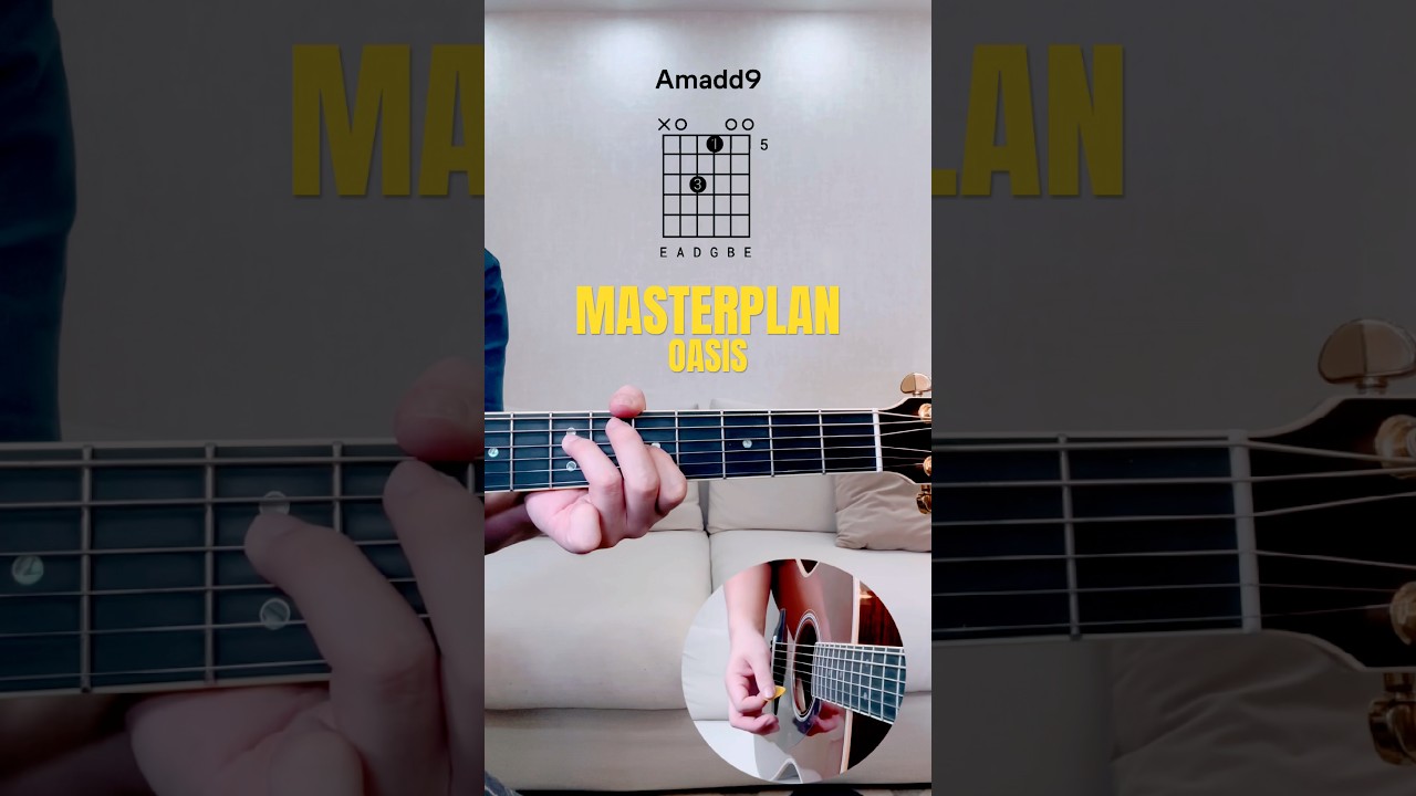 Masterplan | Oasis | Guitar Tutorial #oasis #guitar #guitartutorial #guitarcover #noelgallagher