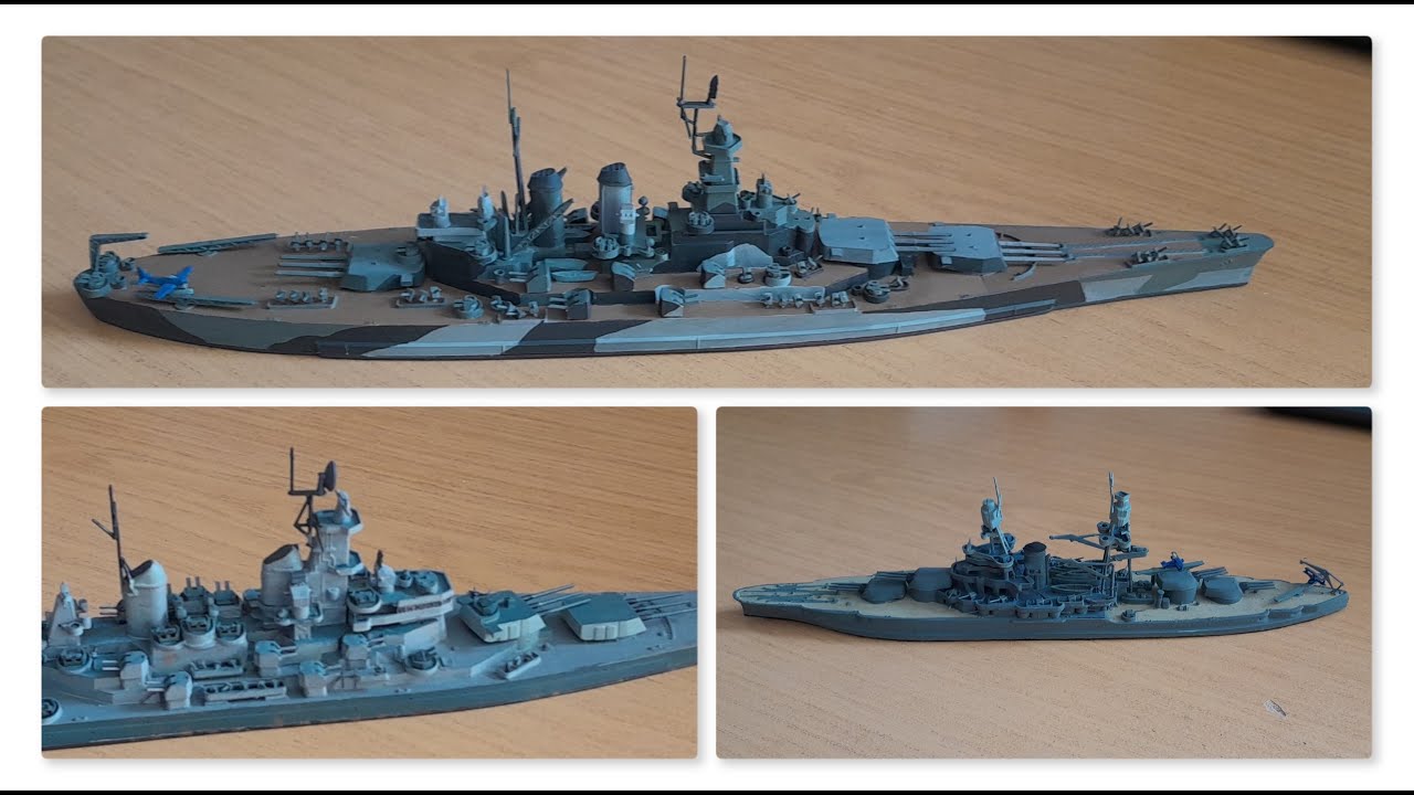 US Battleships in a Scale 1:700