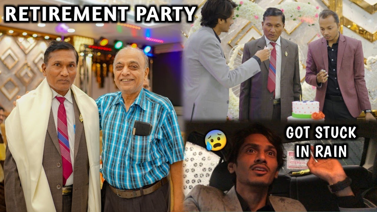 Papa's Retirement Party Celebration | Got stuck in the rain, what will happen now?