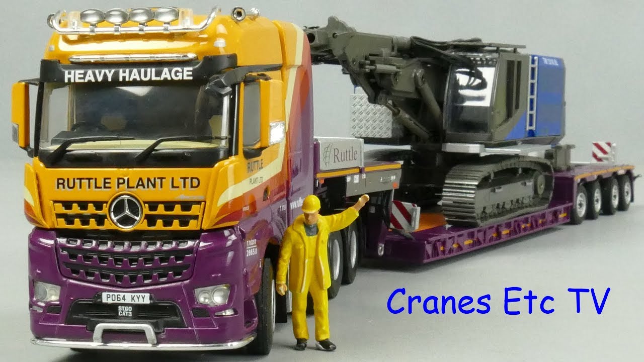 WSI Mercedes-Benz Arocs + Nooteboom Low Loader 'Ruttle Plant'  by Cranes Etc TV