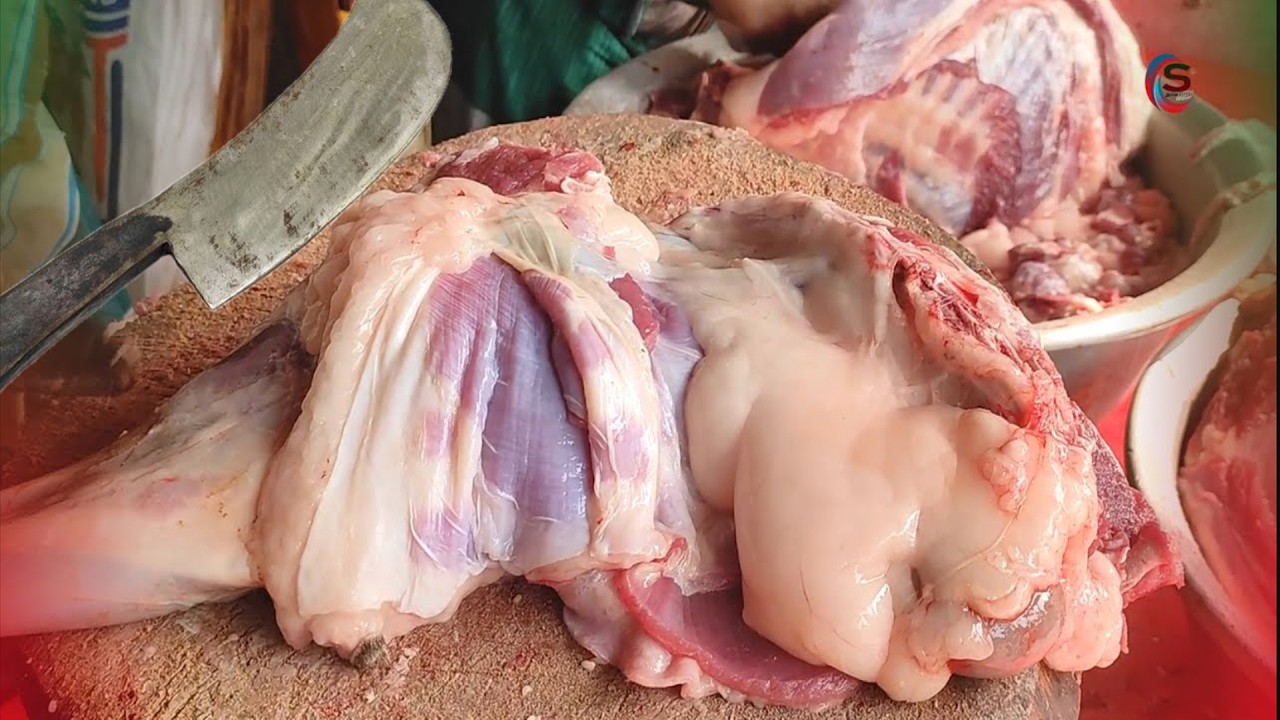 Number One Famous Mutton Shop | Full Goat Cutting And Selling Bangladeshi | Style Mutton Cutting |