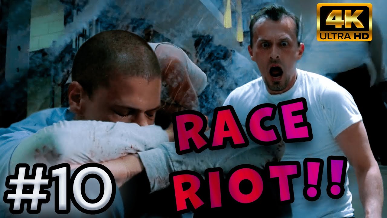 Race Riot in Fox River! Scofield fights for bolt! Prison Break. s01. pt.10, 2160p (4K)