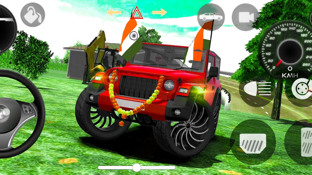 Modified Mahindra Thar😈Games:Indian  red Thar (Gadi Wala Games) Car Game Android Game - #2026
