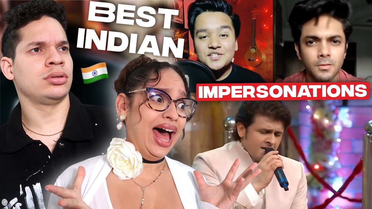 1 guy 11 voices! Waleska & Efra reaction to the Best Indian Singers Impersonations ft Sonu Nigam