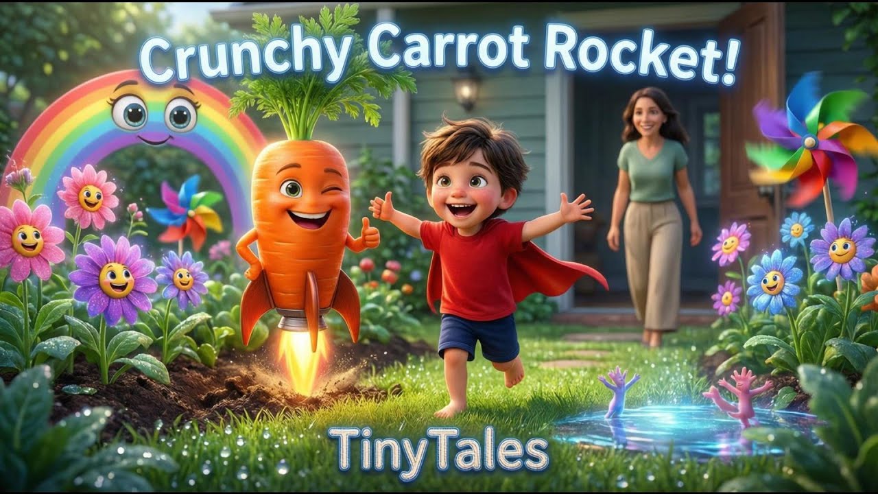Crunchy Carrot Rocket! 🥕 | TinyTales Rainbow Bites