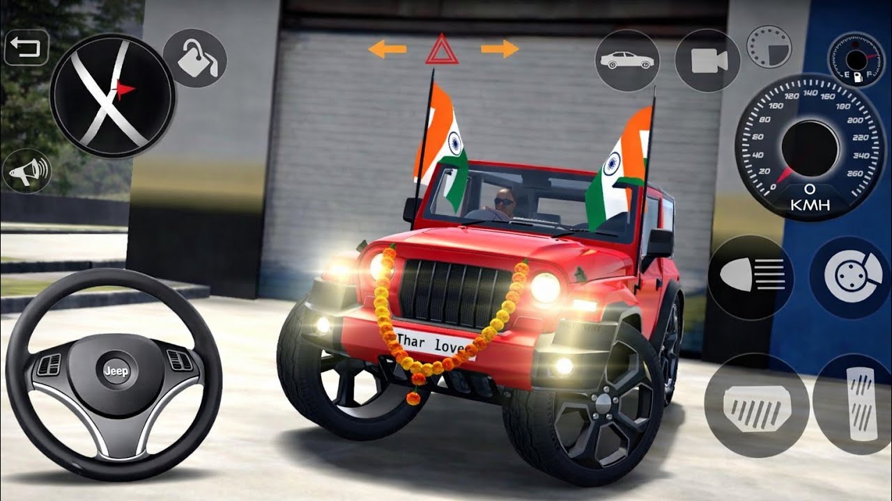 🥳Modified Mahindra Thar Car Game's:Indian Car (Gadi Wala Game)-💥Car Game Android game play #2026 