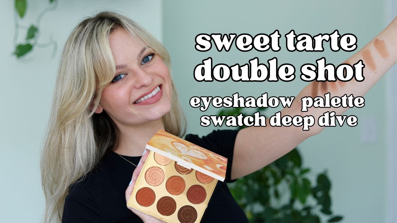 tarte double shot eyeshadow palette swatches |  watch before you buy