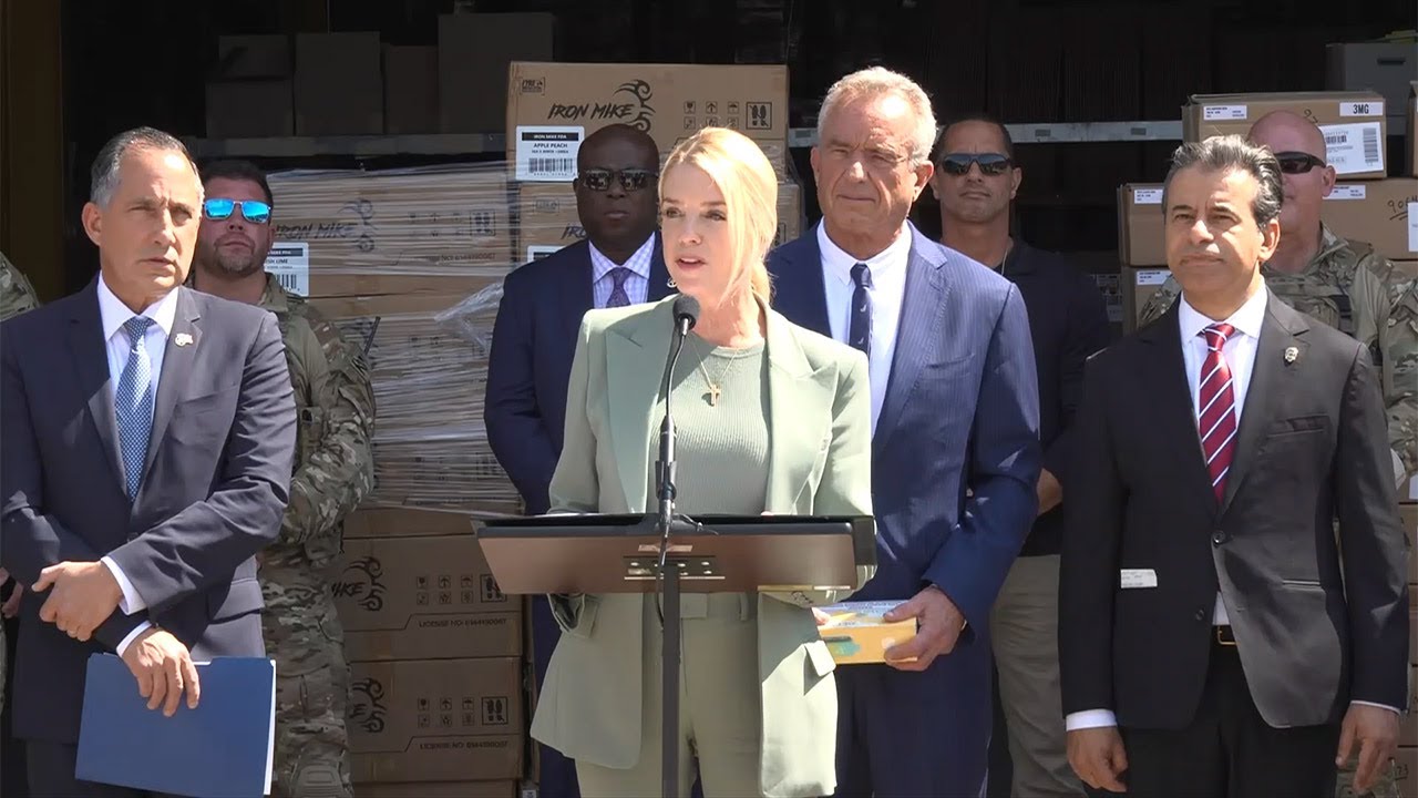 Attorney General Bondi, HHS Secretary Kennedy Announce Seizure of Illicit Vaping Products