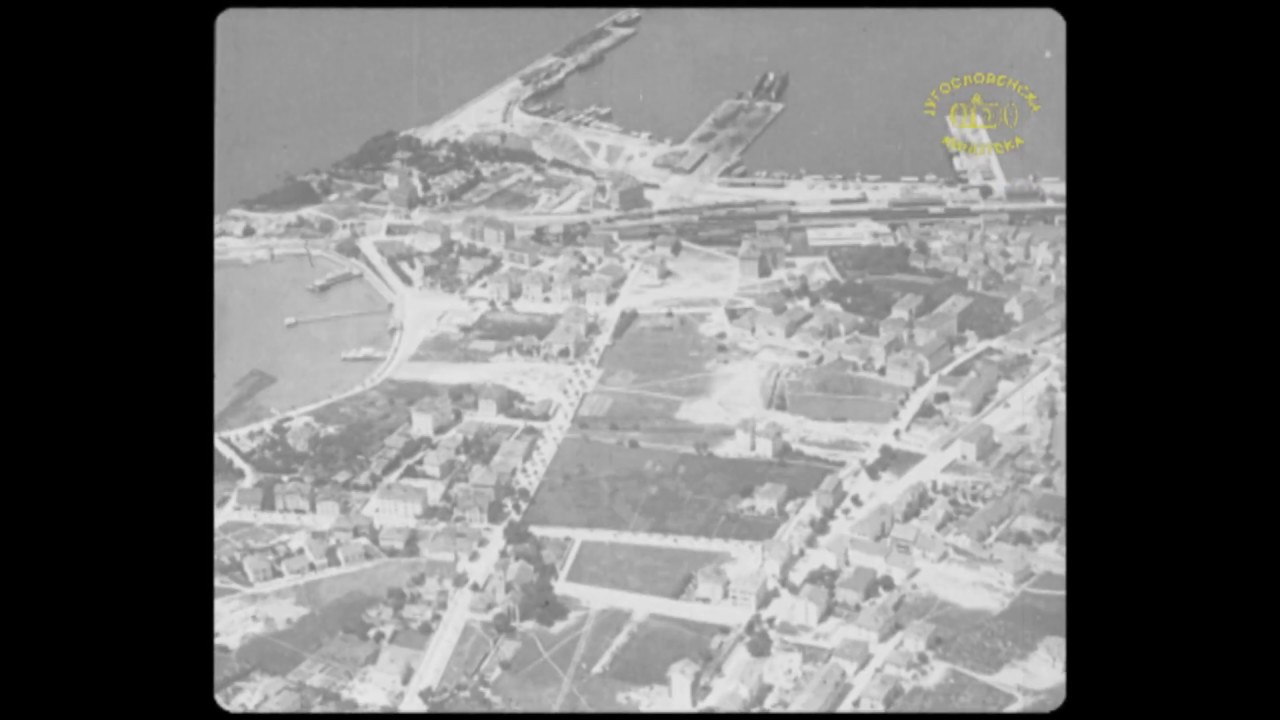 Pod Jugoslovenskim nebom 1934. Panorama grada Splita iz vazduha