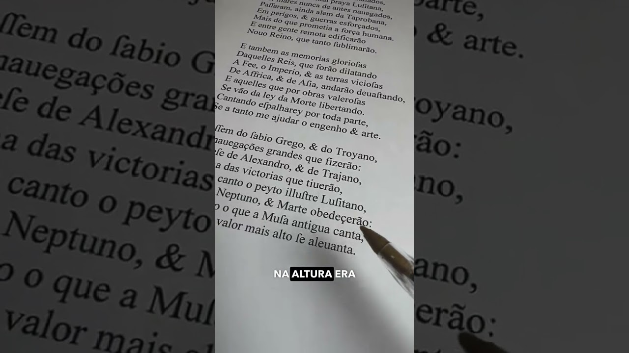 O primeiro verso d&rsquo;Os Lus&iacute;adas