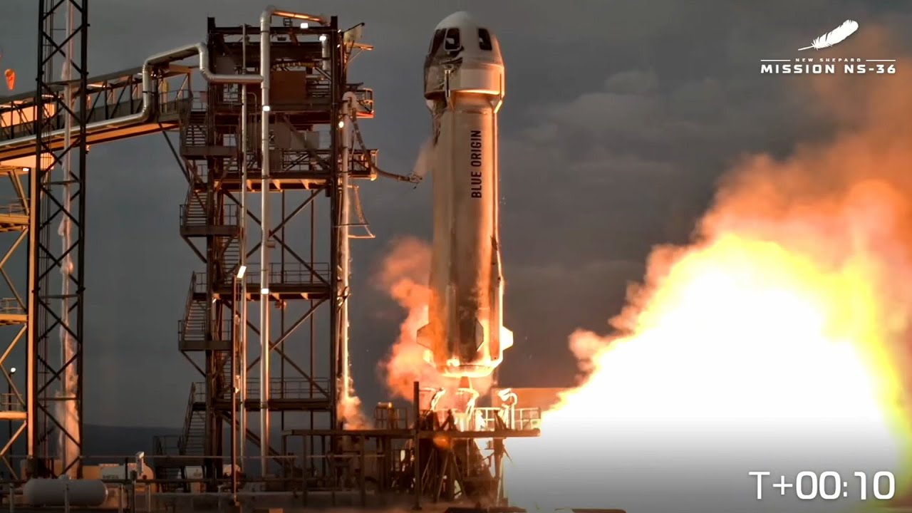 Blastoff! Blue Origin launches NS-36 crew to suborbital space, nails landings