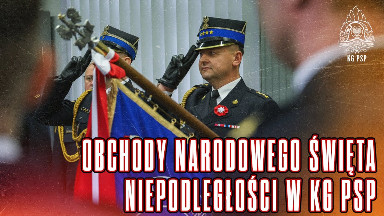 👩🏻‍🚒Obchody Narodowego Święta Niepodległości w KG PSP i promocja na pierwszy stopień oficerski ⭐️⭐️