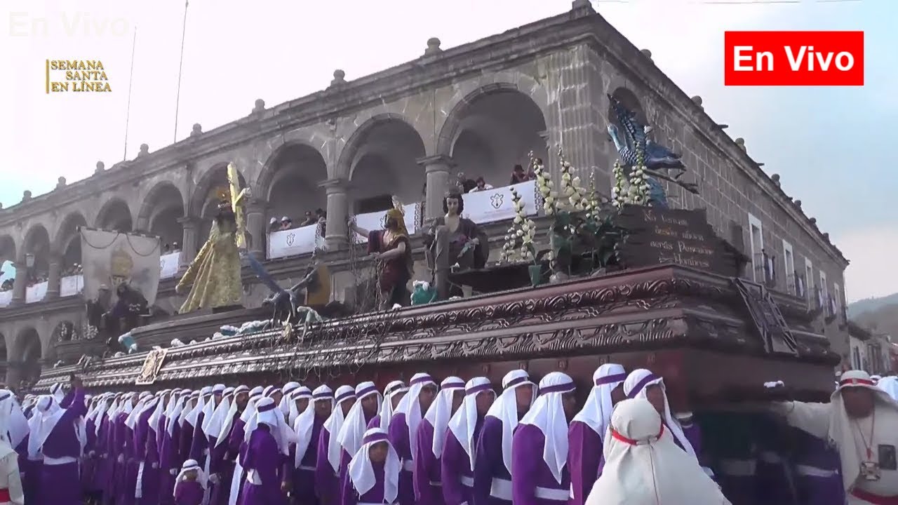 Jesús DE LA MERCED PASO CATEDRAL Templo LA MERCED Antigua Guatemala Domingo de Ramos 2024