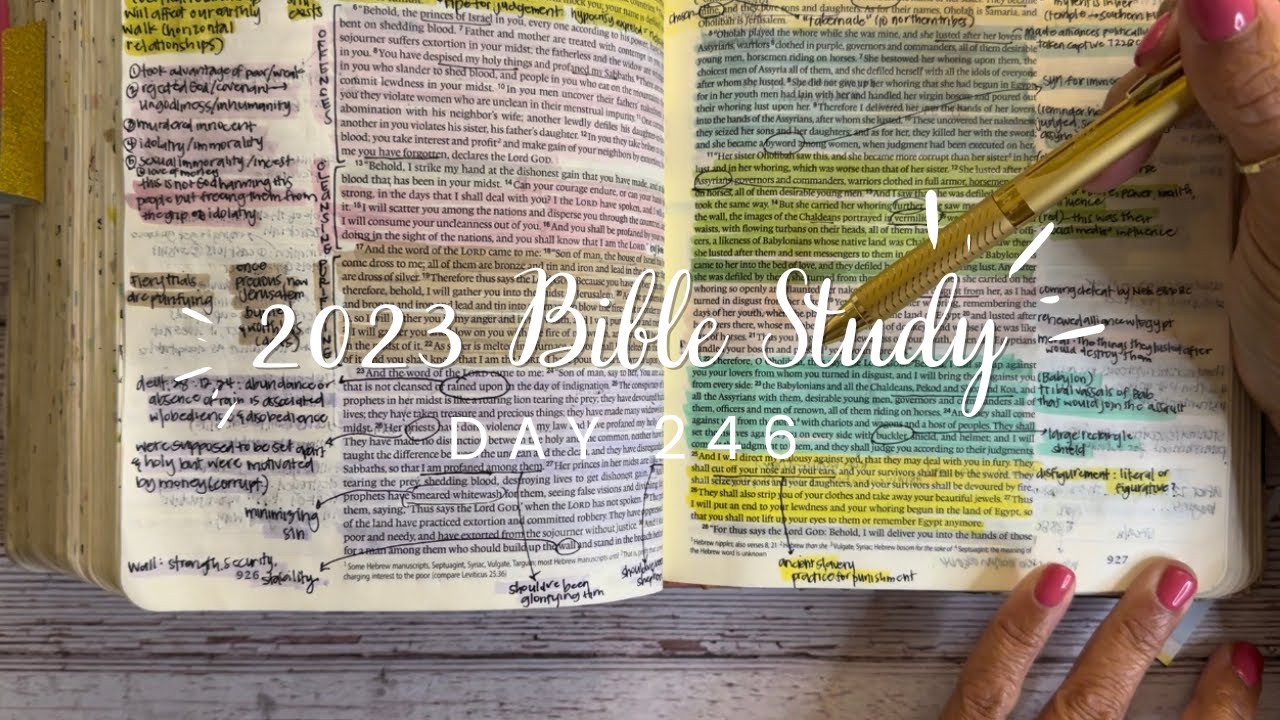 Study the Bible in One Year: Day 246 Ezekiel 23-24
