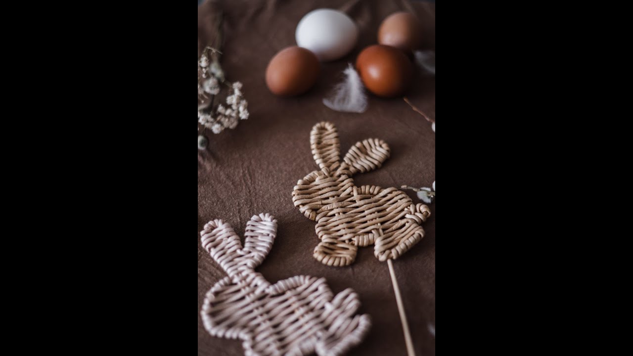Como se teje el conejo de Pascua