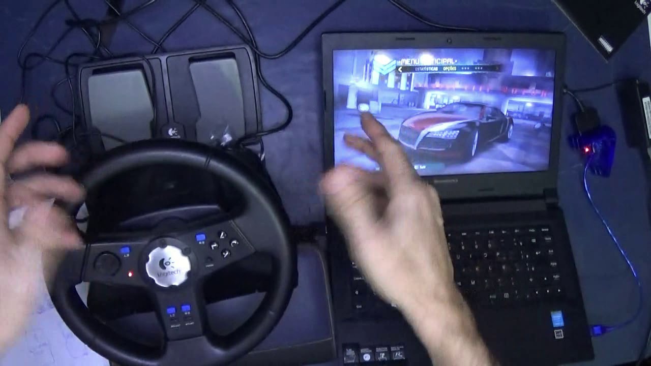 Configurações do Volante Game Logitech Rally Vibration Feedback Weel