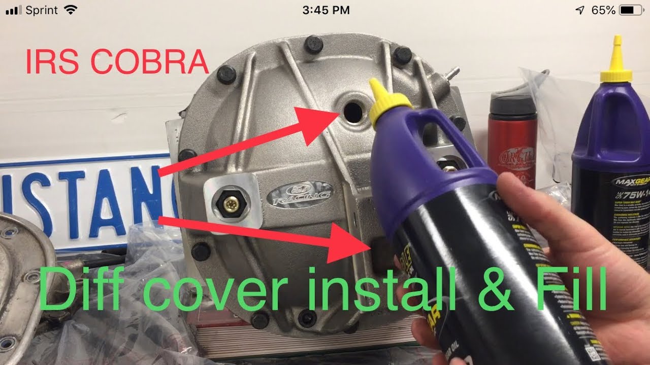 Cobra Diff Cover Install & proper Fill IRS 03/04 Cobra 99-04 Svt Cobra