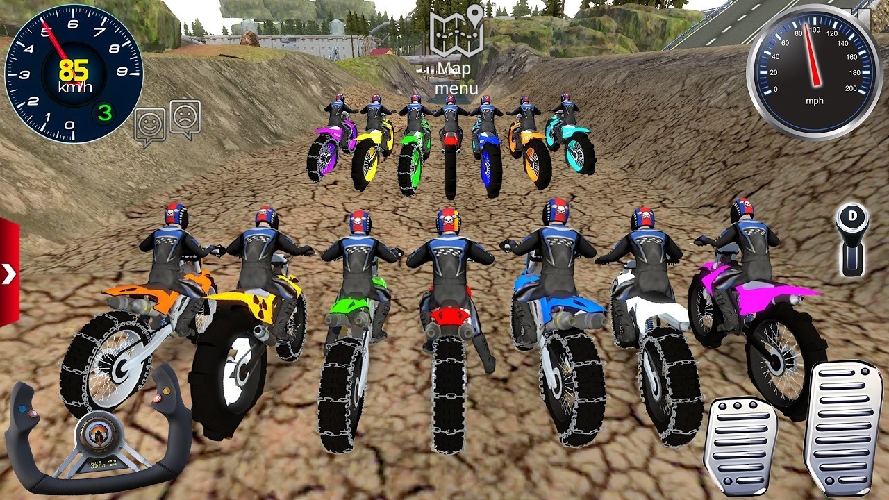Juego De Motos - Prueba Extrema de Motocicletas #2 - Dirt Bike Off-Road Outlaws Android Gameplay FHD