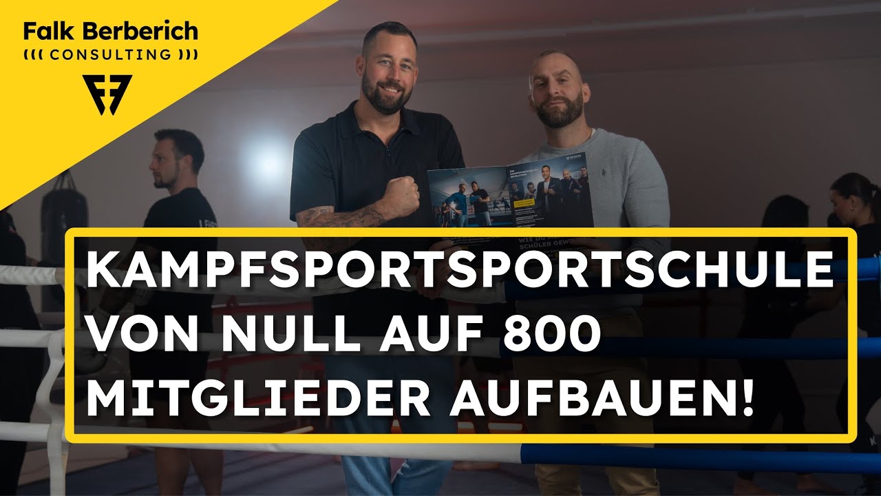 Wie Kampfsportschule von Null starten in 2026 | Falk Berberich