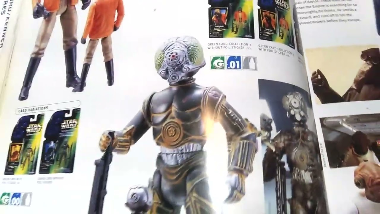 Review of 1999 Star Wars The Action Figure Archive Book Figures 1978 to 1998!!