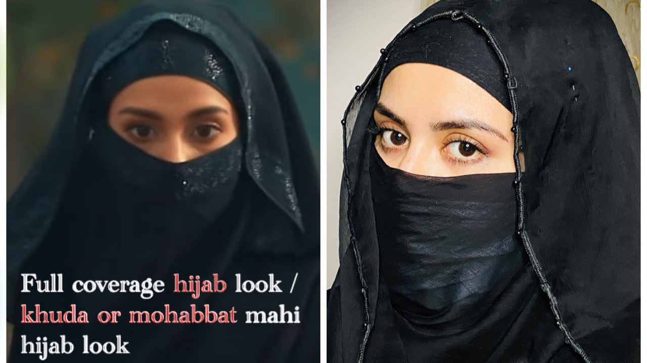 Full Coverage Hijab| Hijab with niqab| Niqab | Khuda or mohabbat | Easy niqab tutorial #niqab #hijab