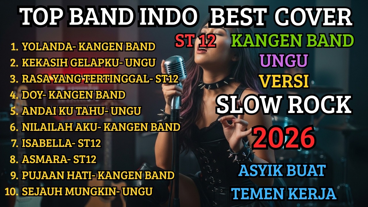 10 Lagu Pop Indonesia yang Keren Dibawakan Versi Rock 🎸 Nostalgia