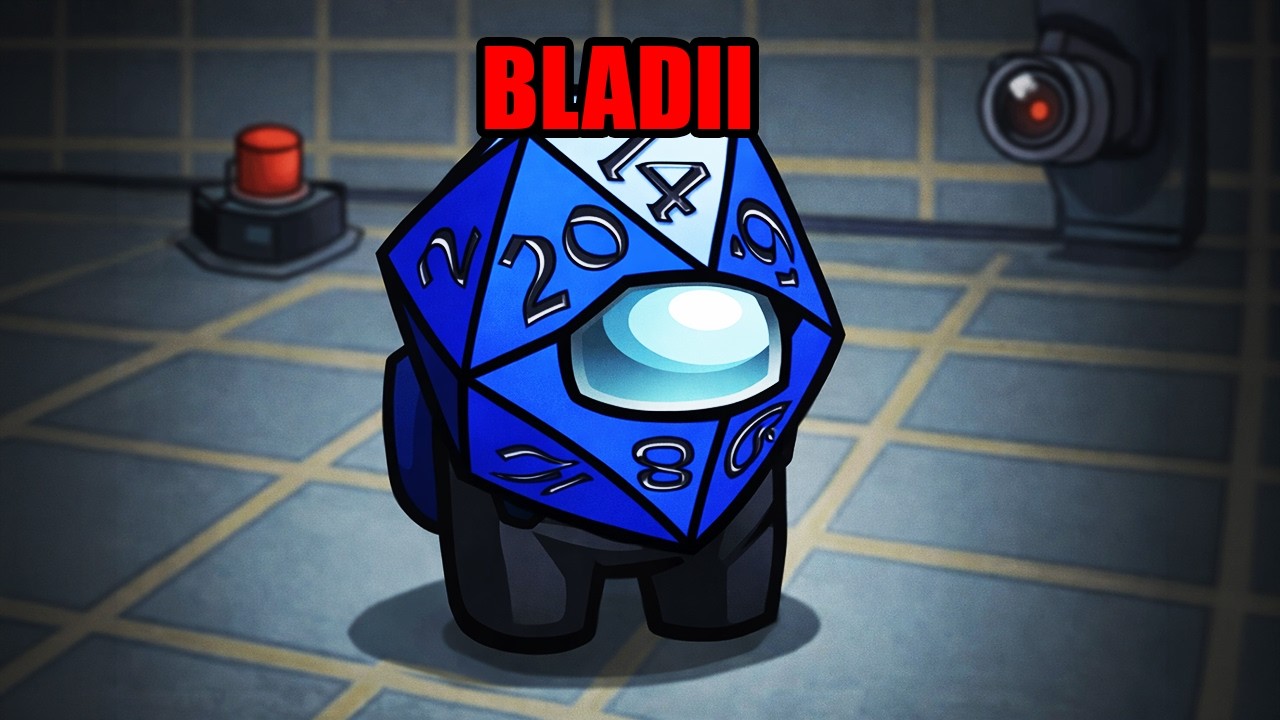 I AM A DICE from DUNGEON and DRAGONS and I ALWAYS ROLL A 20 in AMONG US!!!