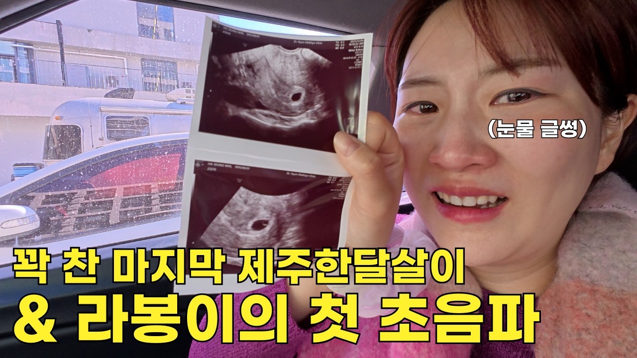 걱정되고 불안하던 라봉이의 첫 초음파 & 제주한달살이 마지막주