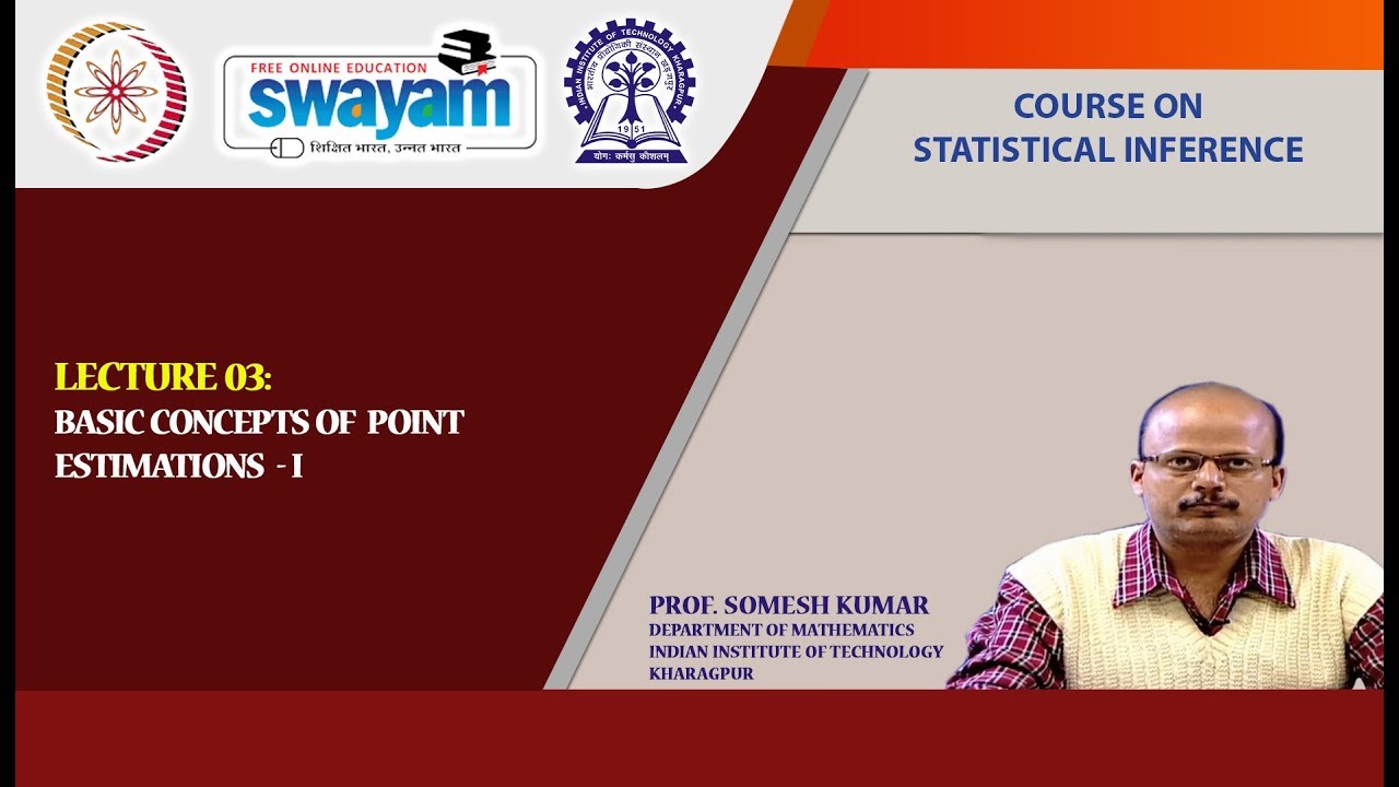 Lecture 03 : Basic Concepts of Point Estimations-I