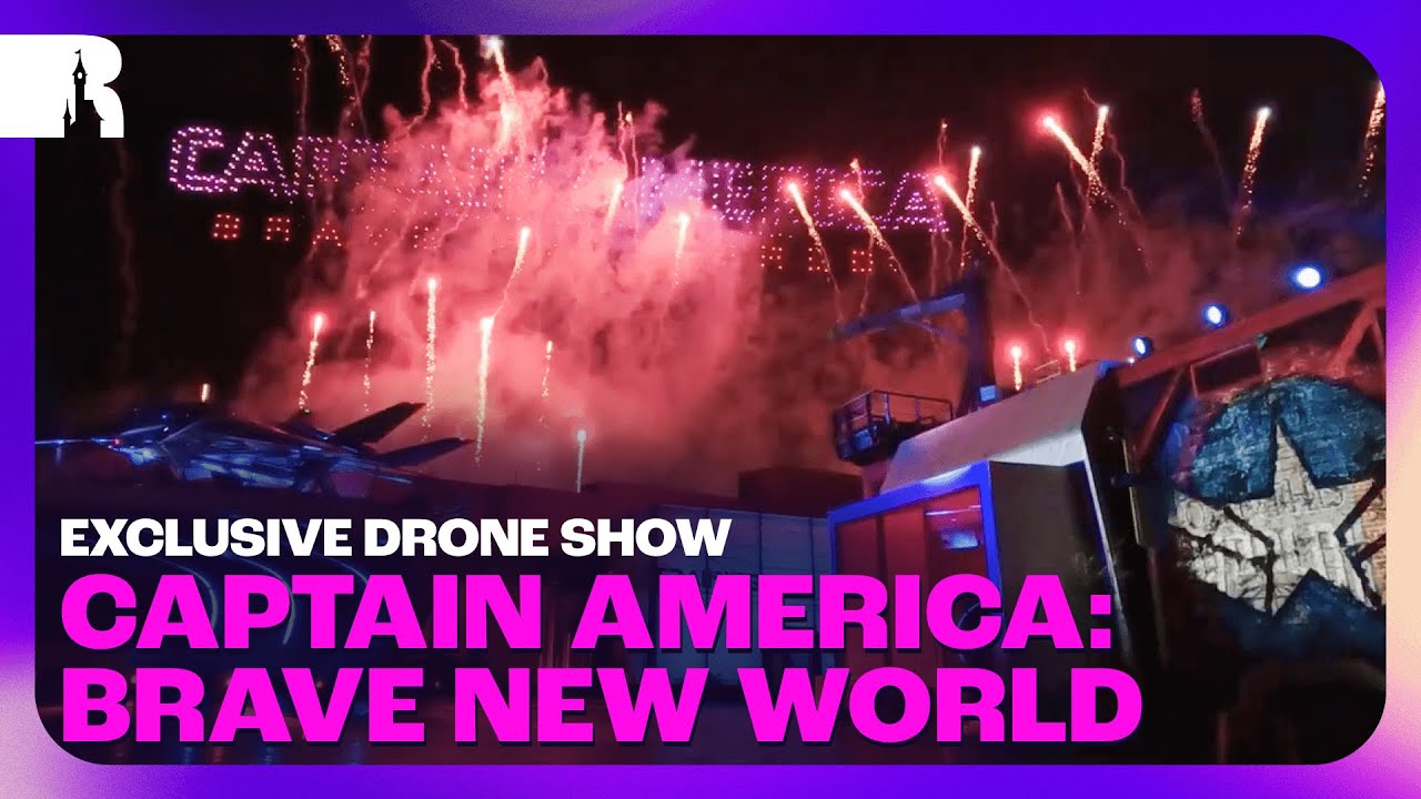 [Drone Show] Captain America: Brave New World at Disneyland Paris