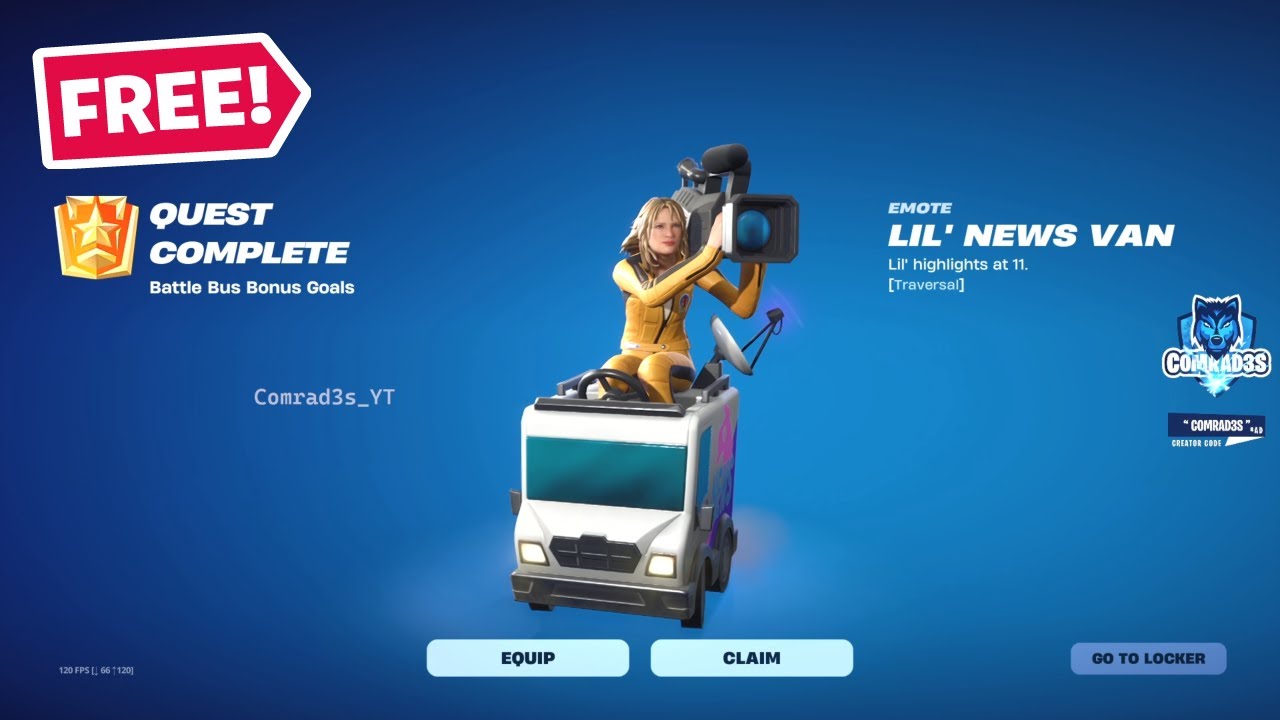 Fortnite Complete Battle Bus Quests - How to get FREE Emote and Backbling in Fortnite