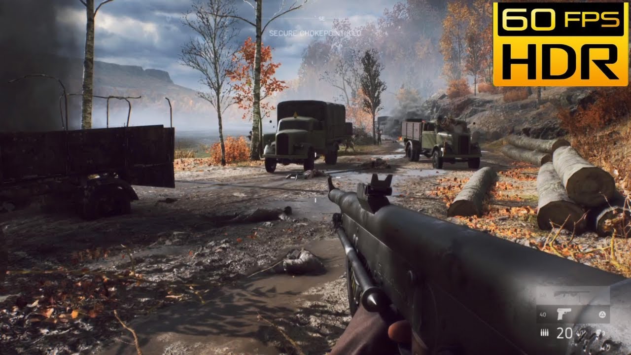 Battle of France 1944 World War II Gameplay - Battlefield V [60FPS HDR]