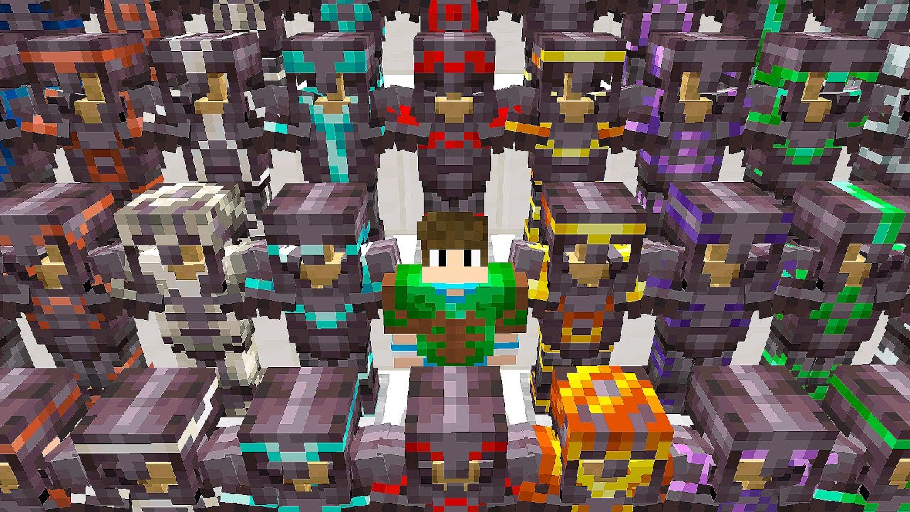 TODAS AS ARMADURAS NO MINECRAFT