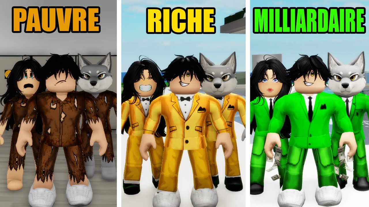 DE PAUVRE &Agrave; RICHE &Agrave; MILLIARDAIRE SUR BROOKHAVEN ROBLOX !